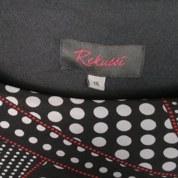 Rekucci 3/4 Sleeve Polka Dot Midi Dress - Picture 2 of 5